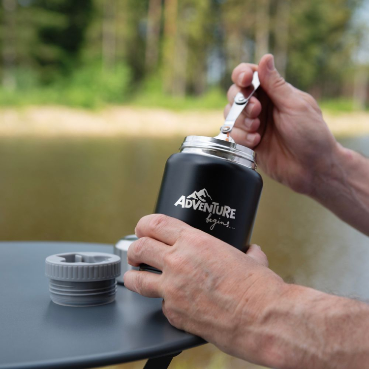 Termos obiadowy ADVENTURE 500ml czarny
